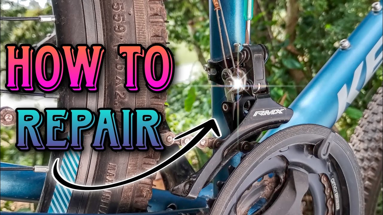 How To Repair Front Gear || Derailleur Adjustment #mtb @about MTB  ​