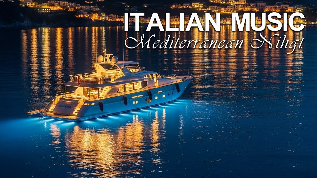 Italian Music – Mediterranean Dream 🌌 Blue Midnight Over Calm Seas