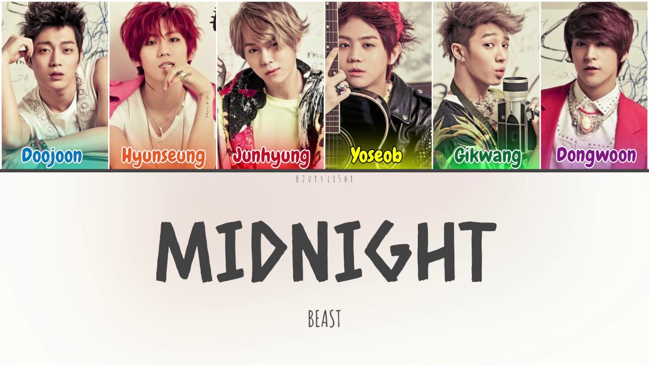 Beast (비스트) - Midnight (별 헤는 밤) (Color Coded Lyrics Han/Rom/Eng/가사)