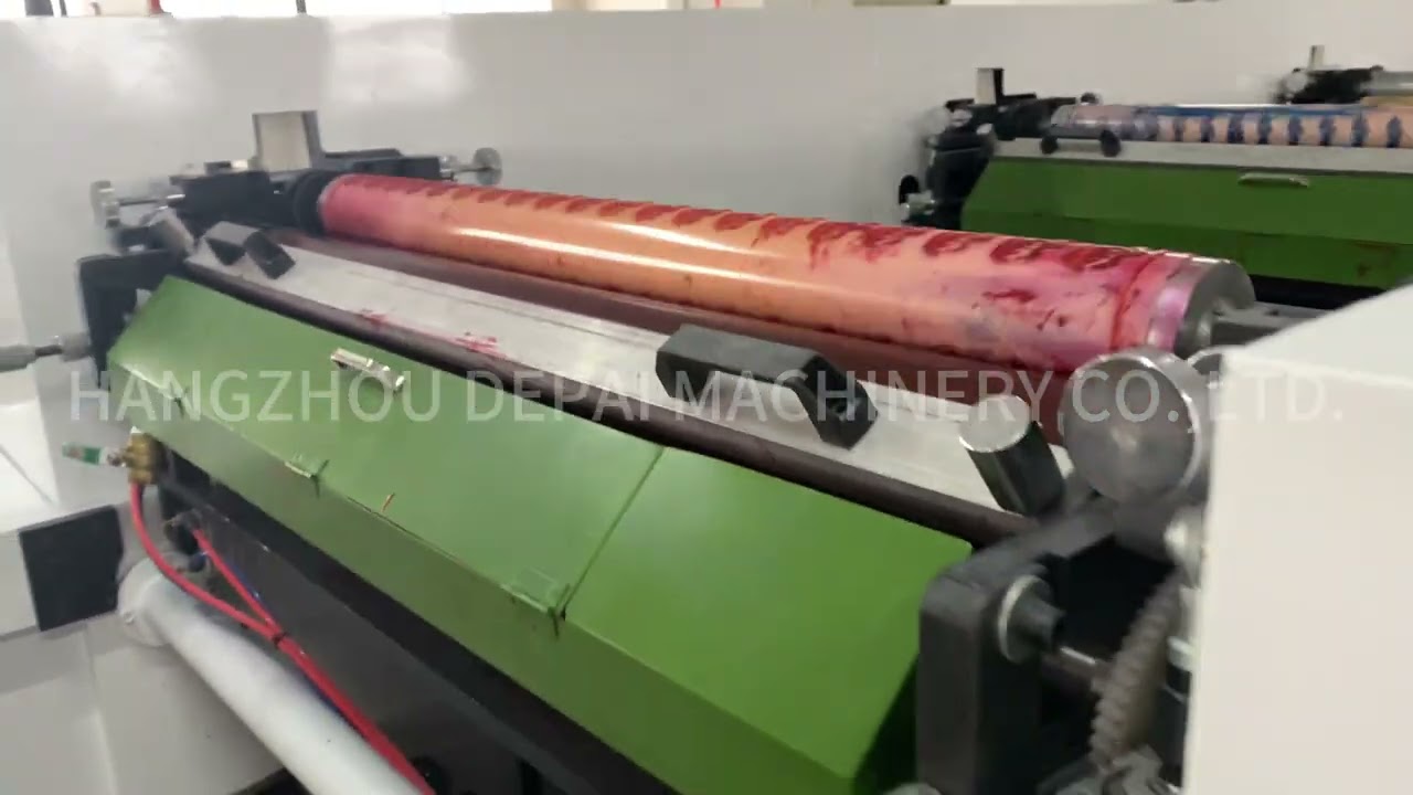 1000mm 3 colors adhesive BOPP tape horizontal flexo printing machine