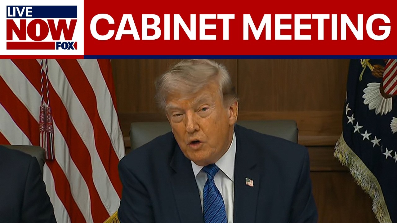 Prezydent Trump prowadzi posiedzenie gabinetu w Camp David