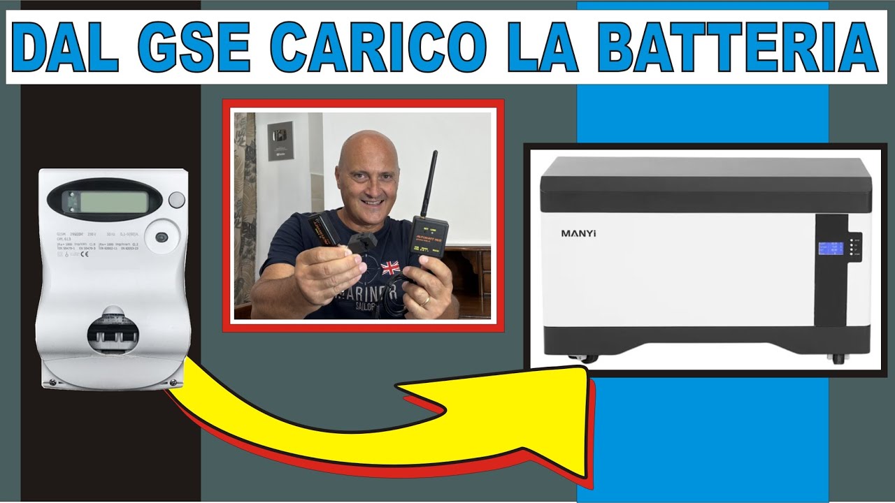 BATTERIA CARICATA DALLO SSP #fotovoltaico #faidate #perte #retrofit 