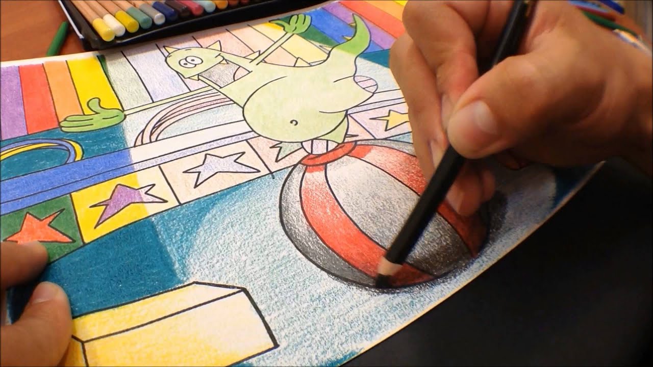 Técnica de dibujo y coloreado: Volumen, luz y sombra