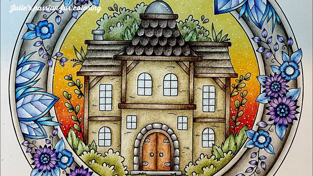 🎀 Little Worlds by Gabi Wolf ✏️ prismacolor pencils - easy coloring tutorial 