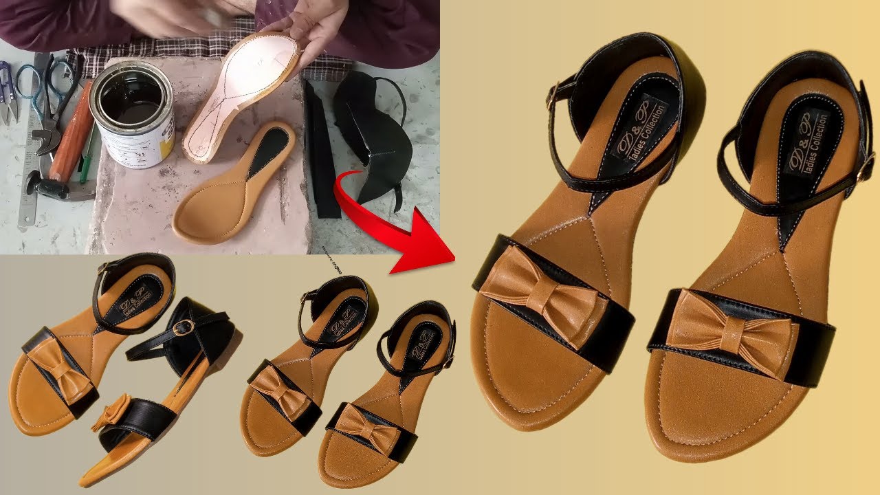 How To Make Casual Flat Sandal | Process Of Sandal Making With Simple Tools