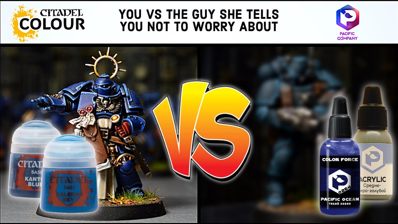 CITADEL VS PACIFIC! Можно ли красить модели WARHAMMER красками от пасифик?