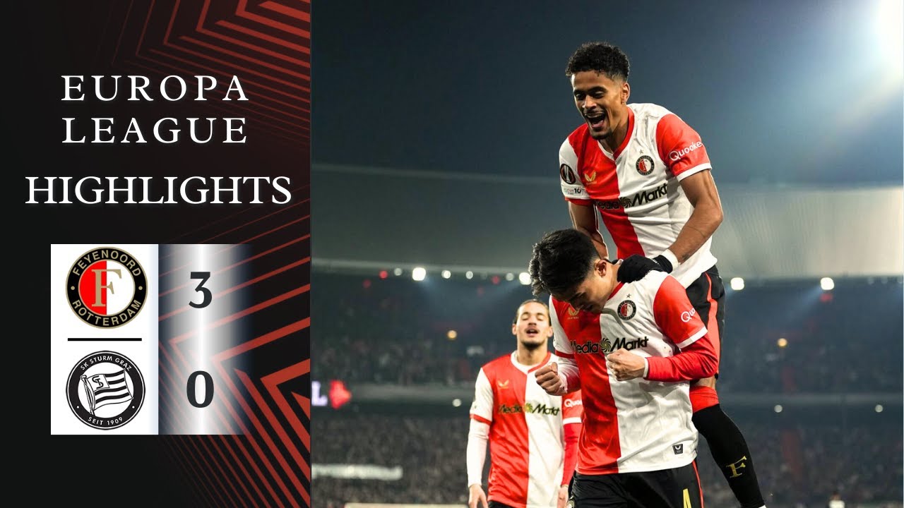Feyenoord - Sturm Graz | 3-0 | Highlights | Europa League 2025-26 | feynoord sturm