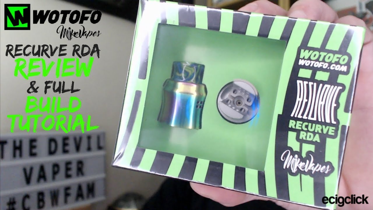 WOTOFO RECURVE RDA REVIEW and FULL BUILD TUTORIAL!