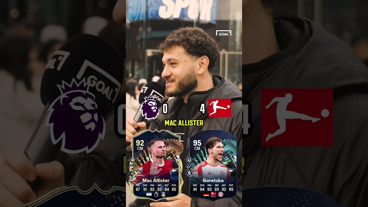 SHOCK RESULT! 👀 PREMIER LEAGUE v BUNDESLIGA TEAM OF THE SEASON #shorts