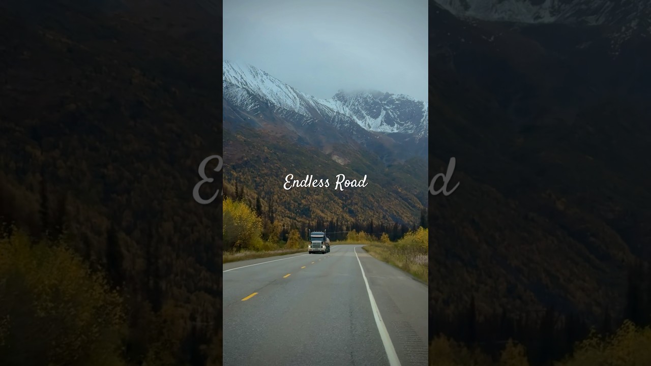 Alaska Road Trip | Cinematic Drive Through the Mountains.  #travelshorts #alaskaroadtrip #fallcolors