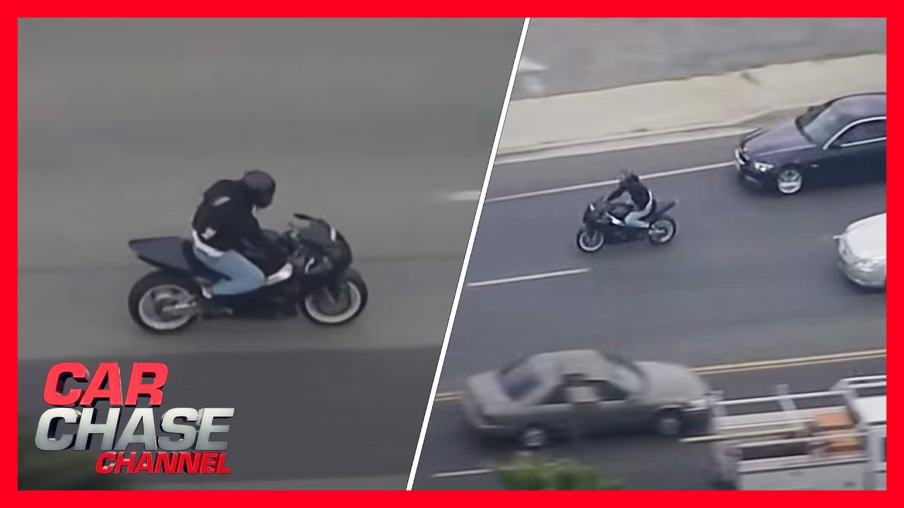 FULL CHASE: Motorcyclist leads authorities on high-speed chase | Car Chase Channel