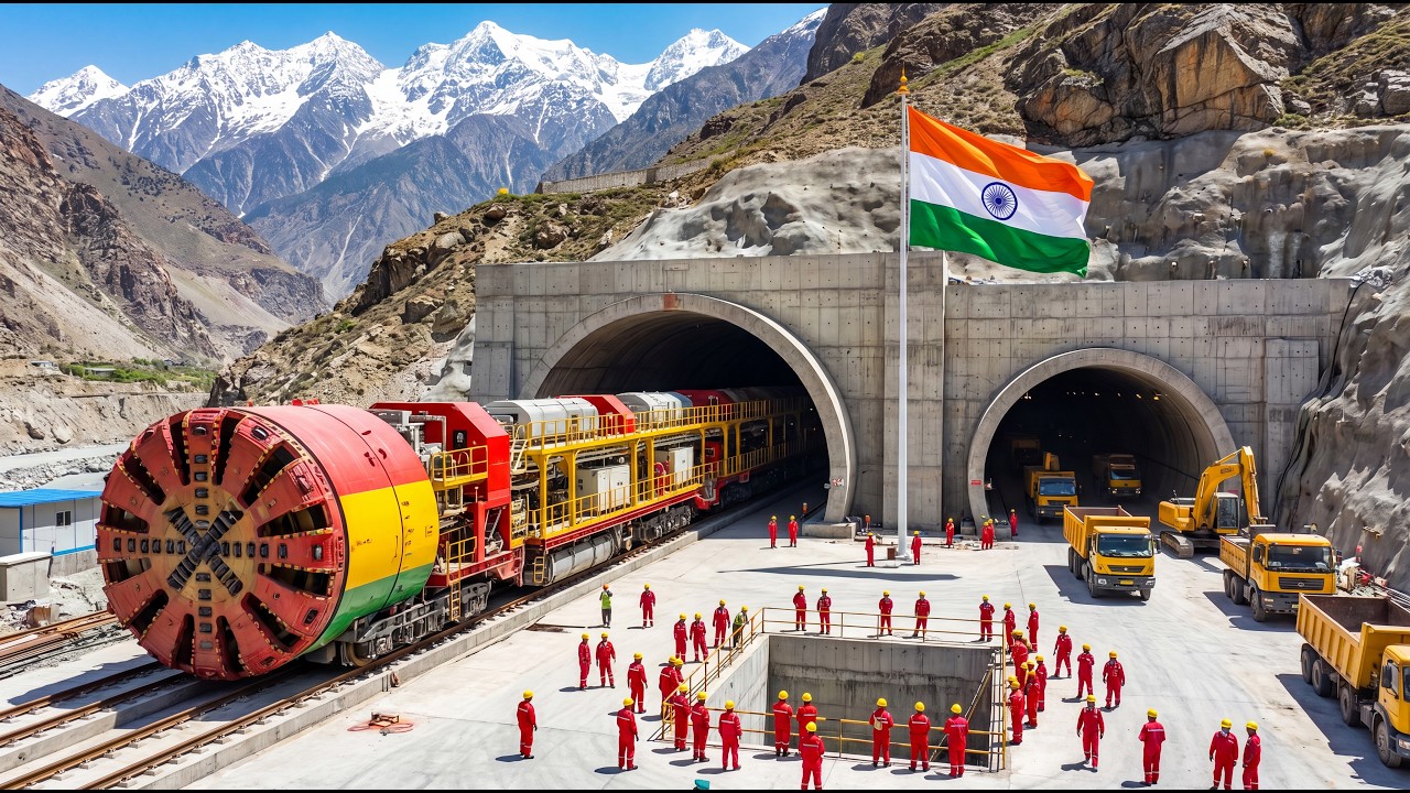 India's 3,000m Himalayan Tunnel: Impossible Mega projects & Extreme Engineering ( full process )