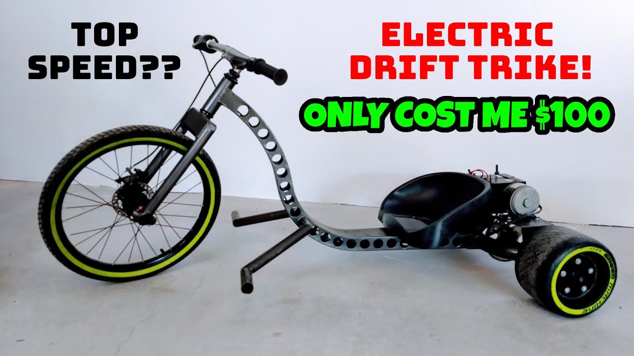Electric drift trike top speed? $100 electric trike!
