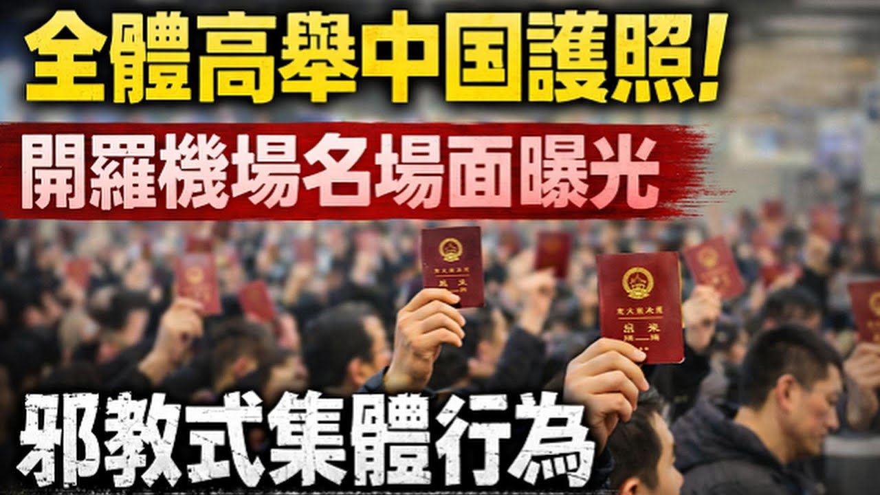 全體高舉中國護照！開羅機場名場面曝光：邪教式集體行為｜北美王律觀台海第984期｜Chinese Tourists Raise Passports at Cairo Airport