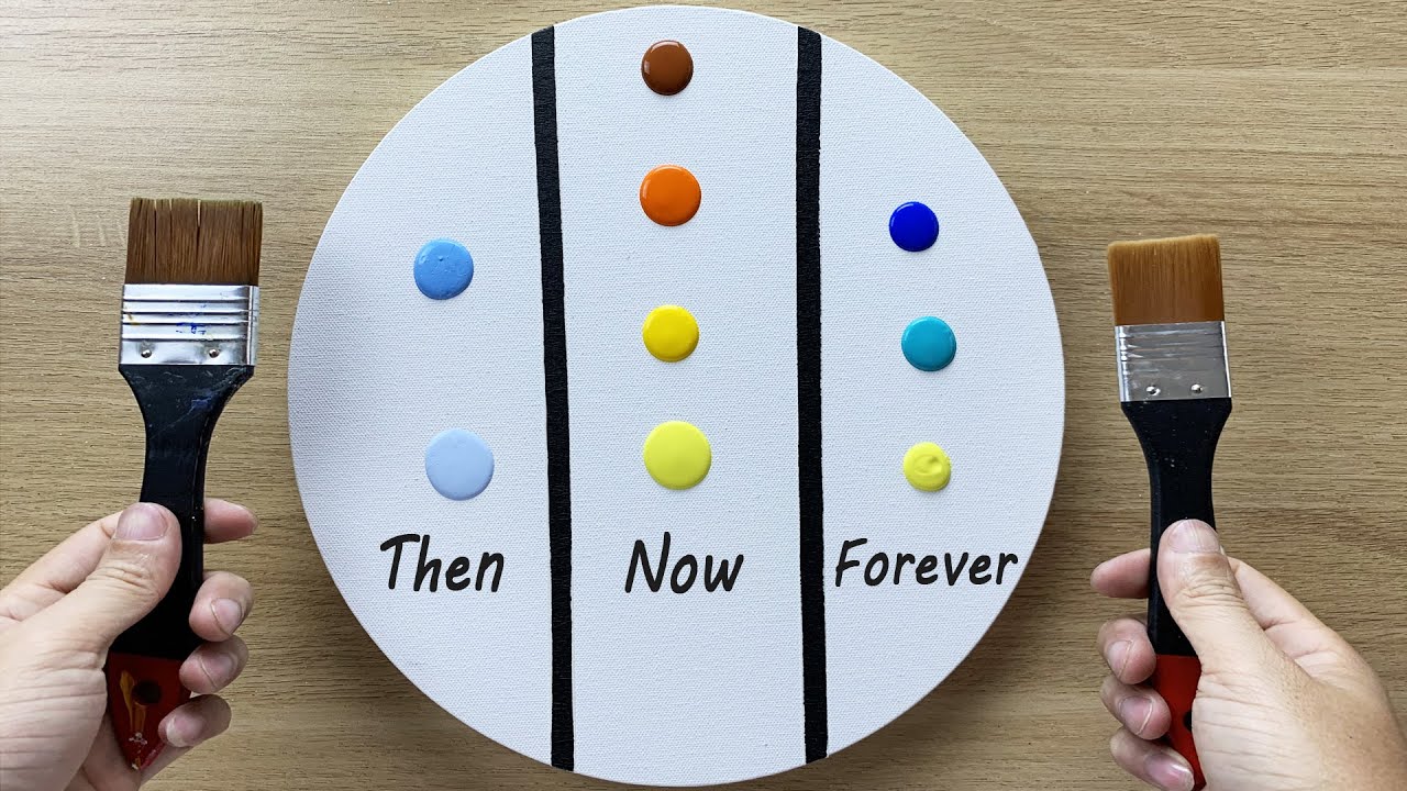 Daily challenge #329 / Then, Now and Forever / Acrylic Painting