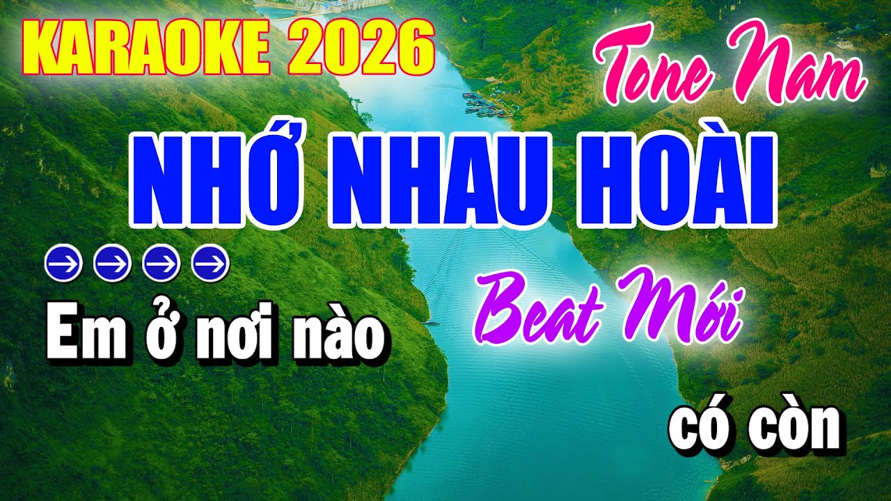 Karaoke Nhớ Nhau Hoài Tone Nam | Beat Mới 2026 | Karaoke Duy Beat