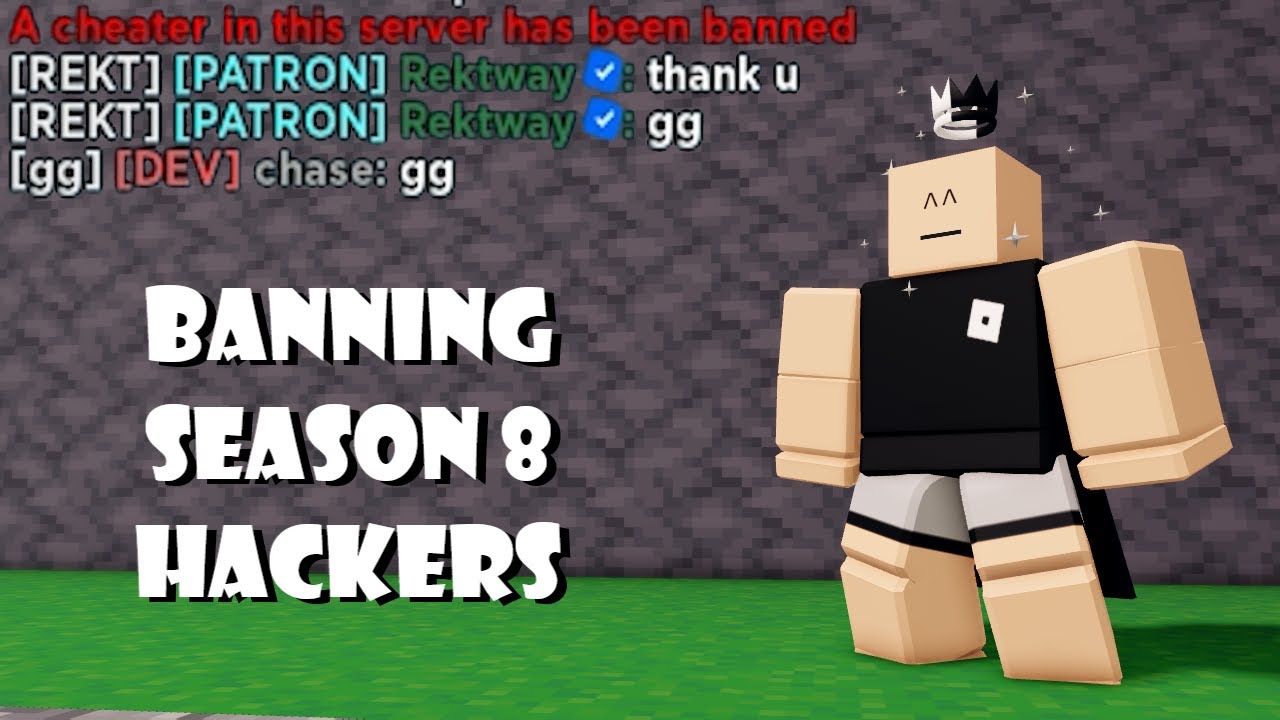 BANNING SEASON 8 HACKERS | Roblox BedWars