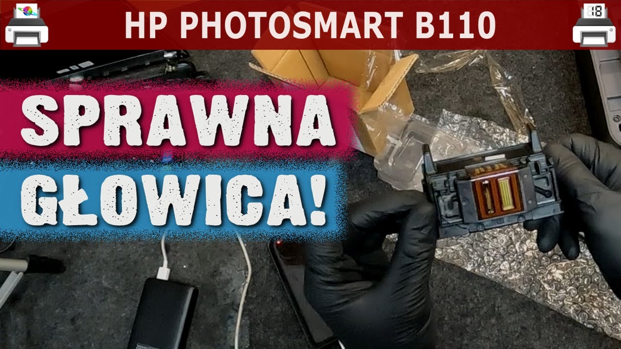 HP PHOTOSMART B110 🖨️ (w końcu) Sprawna głowica!