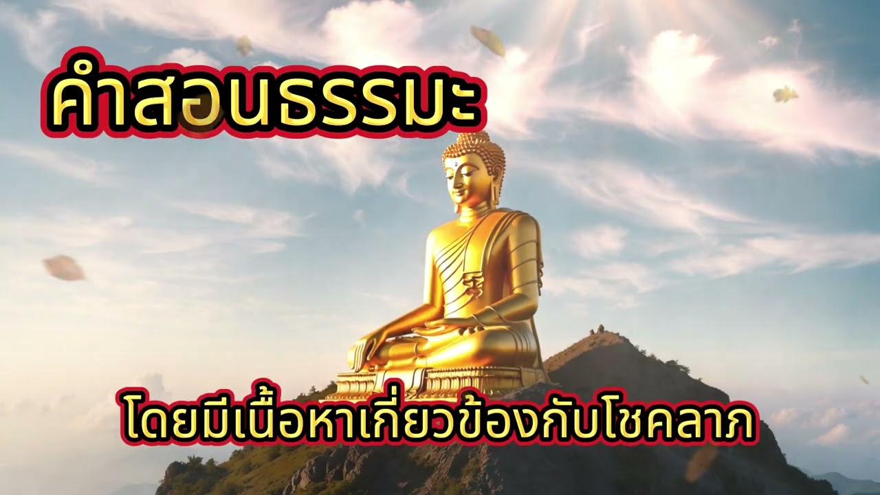 คำสอนธรรมะโดยมีเนื้อหาเกี่ยวข้องกับโชคลาภ#คำสอนพระพุทธเจ้า#ธรรมะ
