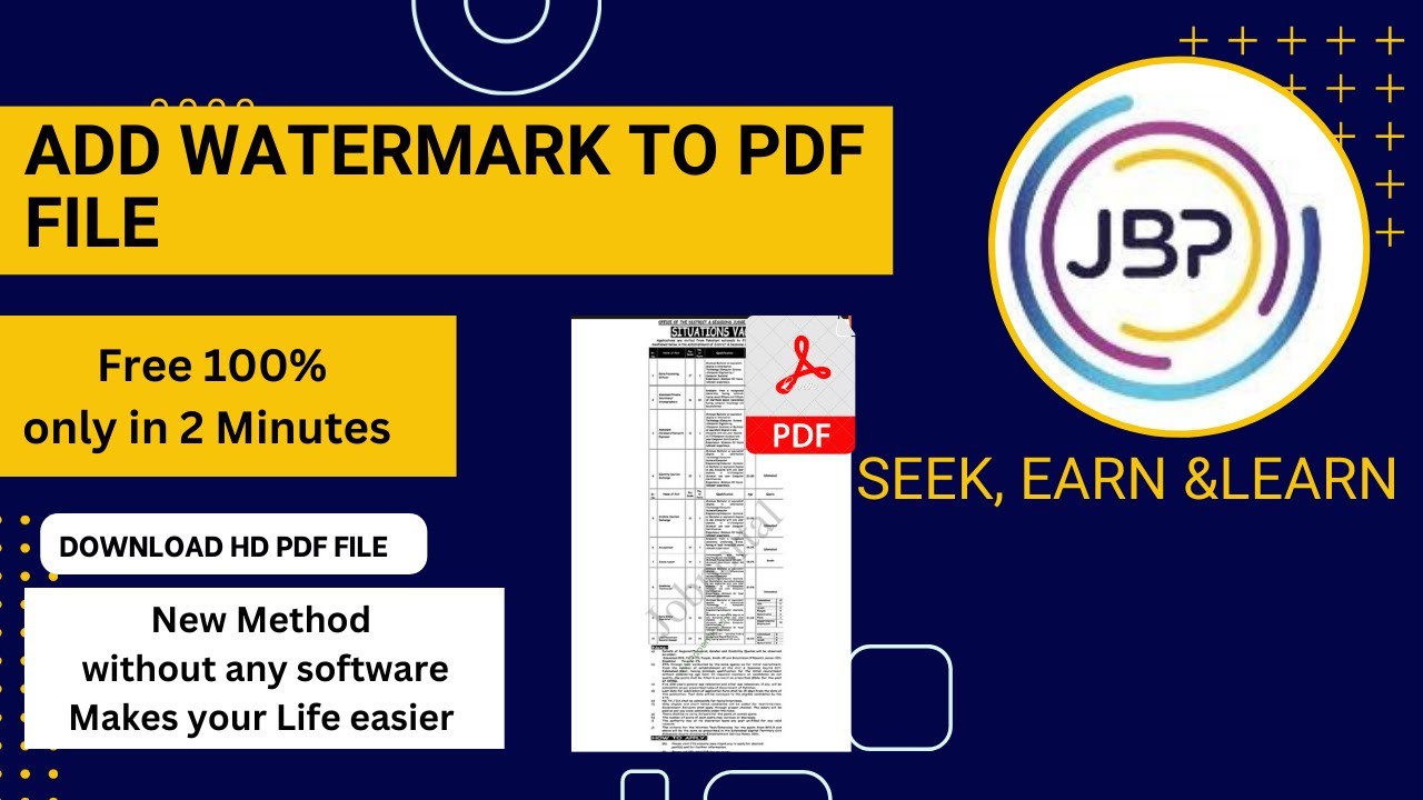 add Watermark to pdf free online