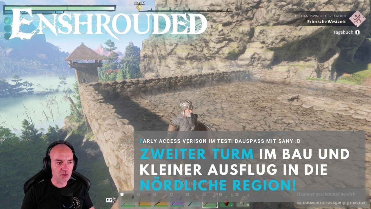 Enshrouded - Mauer-Turm die Zweite + Ausflug nach Norden (EP19) German Gameplay