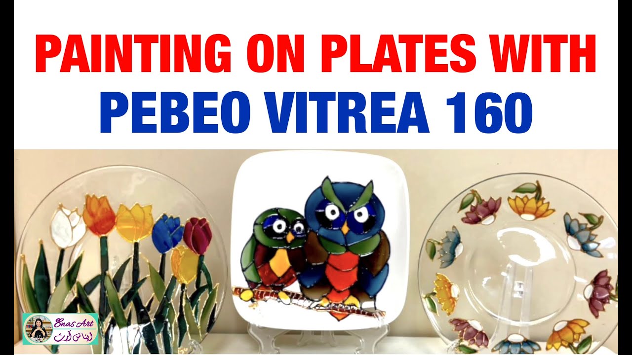 LOOK HOW I PAINTING ON PLATES WITH VITREA 160