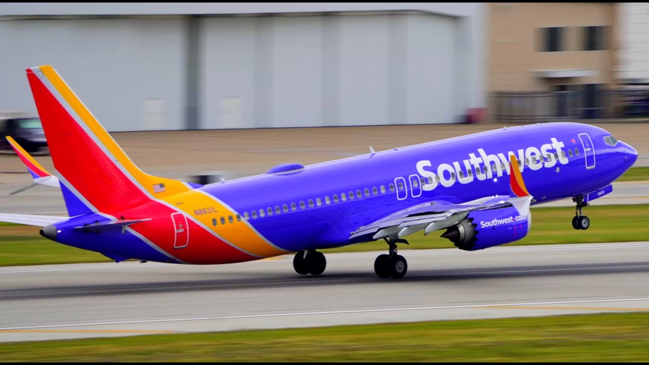 4K CROSSWIND PLANE SPOTTING AT DALLAS LOVE FIELD DAL