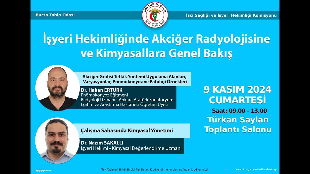 İşyeri Hekimliğinde Akciğer Radyolojisine ve Kimyasallara Genel Bakış