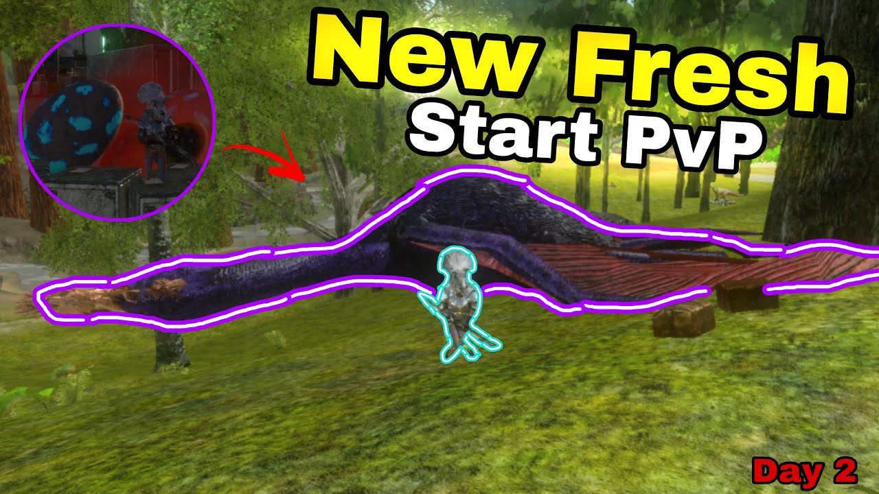New Fresh Start / Server TF PvP / Tame Dino / EP 2 / Ark Mobile .🔥🔥