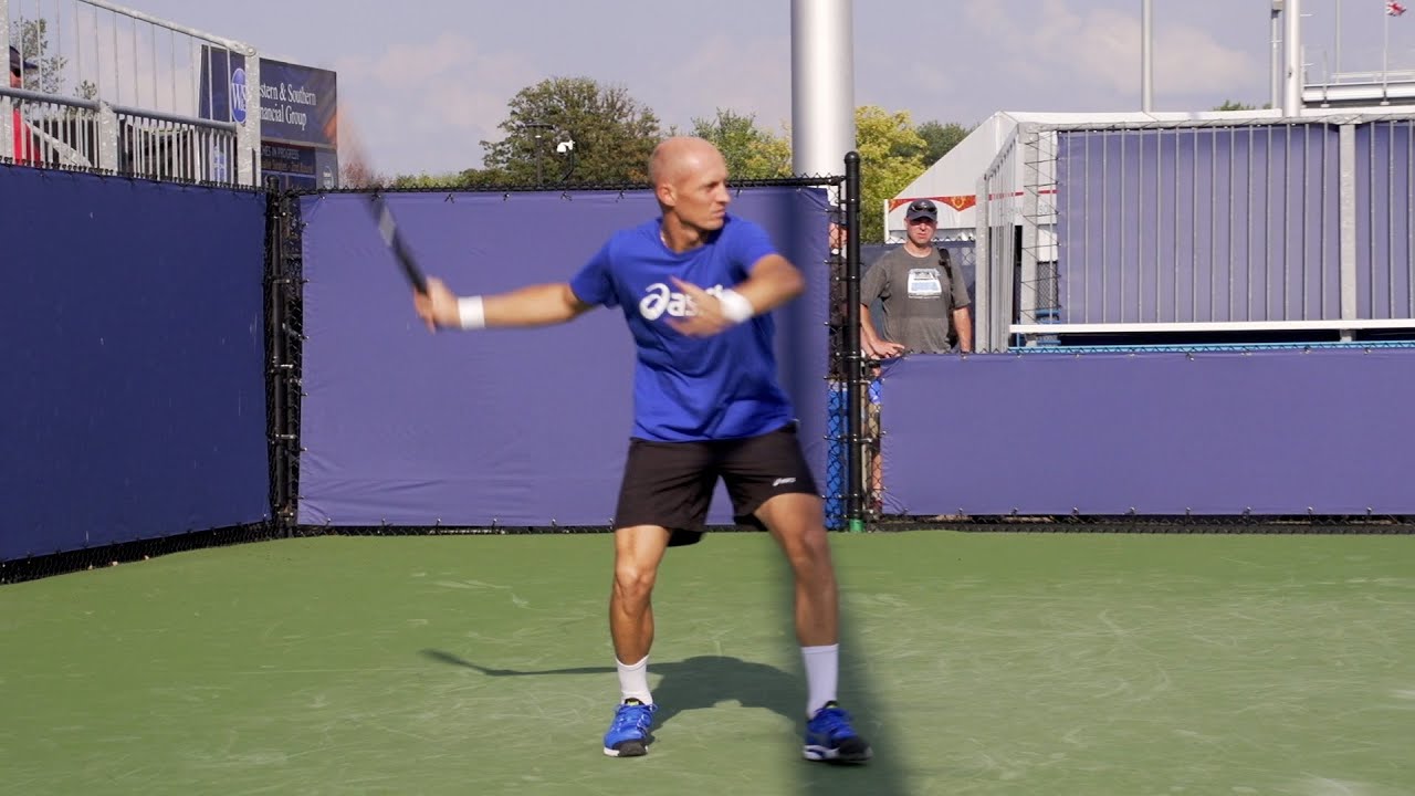 Nikolay Davydenko Forehand and Backhand - 2013 Cincinnati Open