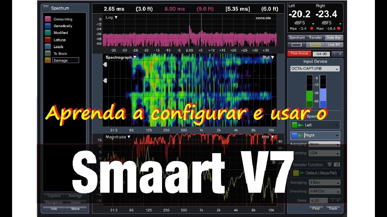 Configure seu Smaart v.7