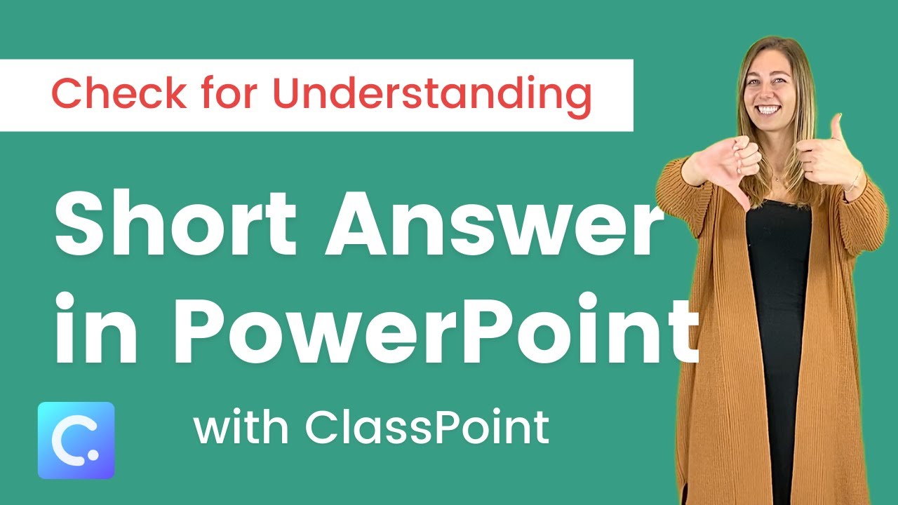 Check for Understanding with ClassPoint's Short Answer Question [PowerPoint Teacher Tips]
