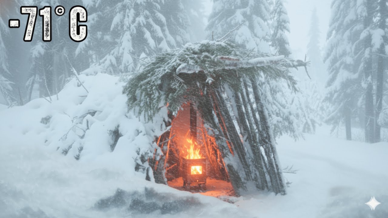 I Survived a Blizzard at  -71&deg;C | Extreme Winter Survival Off Grid