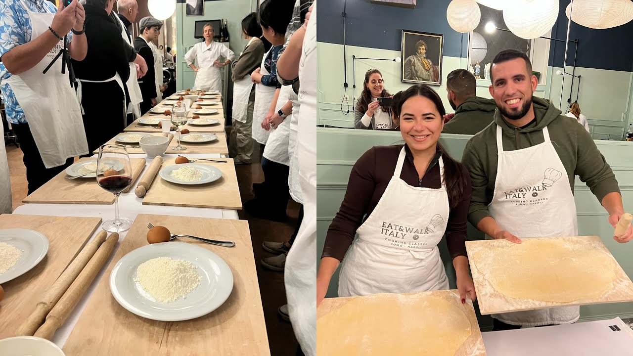 3 in 1 COOKING CLASS Rome, Italy Fettuccine Ravioli and Tiramisu
