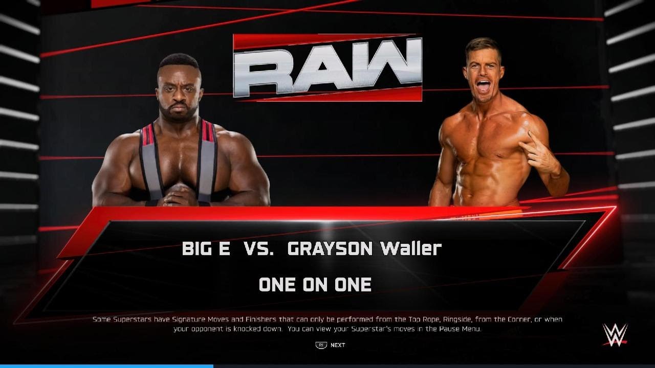 Big E Vs Grayson Waller