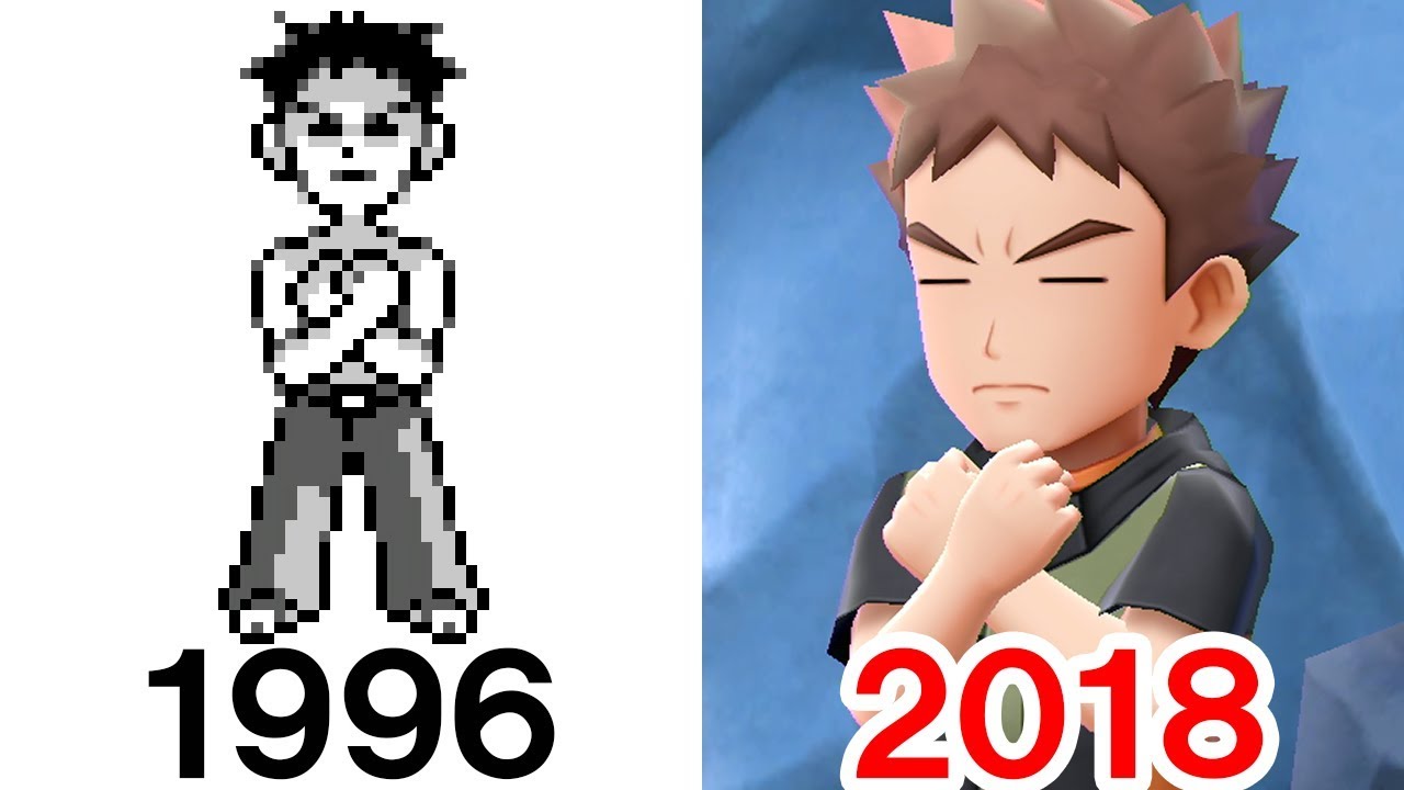 【ポケモンレッツゴー】タケシ 強くて硬い石の男の歴史 1996～2018【ポケットモンスター Let's GO！ ピカチュウ・イーブイ（ピカブイ）までのシリーズ歴代作品】