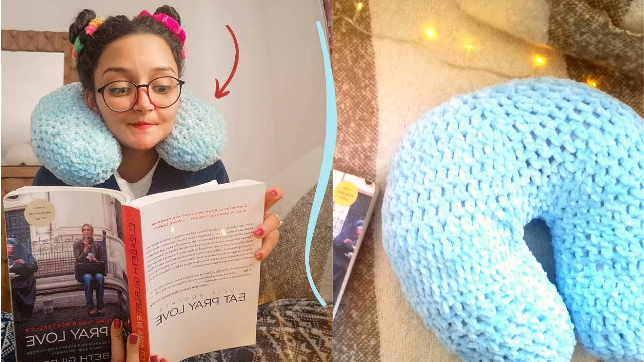 طريقة عمل وسادة السفر كروشيه من الصفر | How to make a travel pillow crochet from scratch