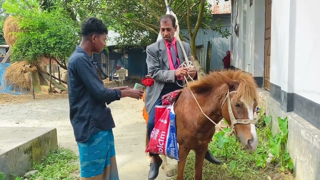 ভিক্ষুক যখন ঘোড়া দিয়ে ভিক্ষা করে কি হয় দেখেন 