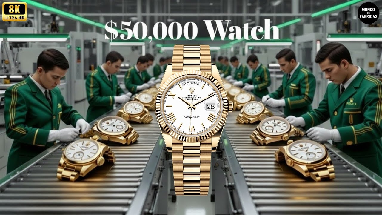 De lingote de oro a un Rolex Day-Date de $50,000: El proceso completo de fabricación