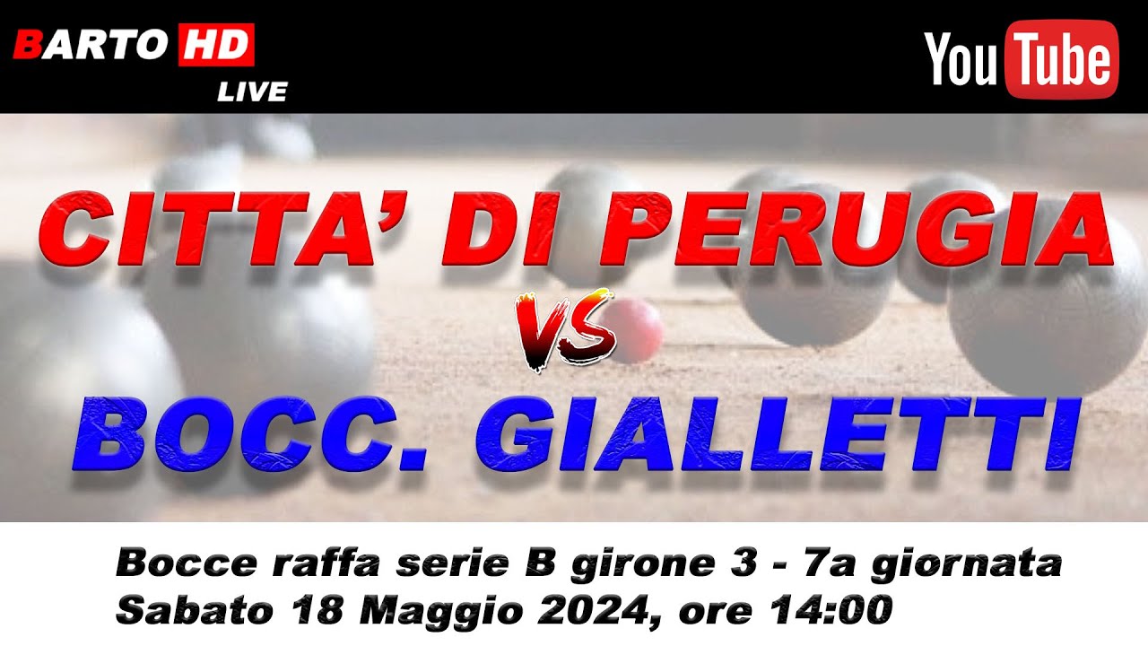 Città di Perugia - Bocc.Gialletti - Bocce raffa serie B girone 3 - 7a giornata