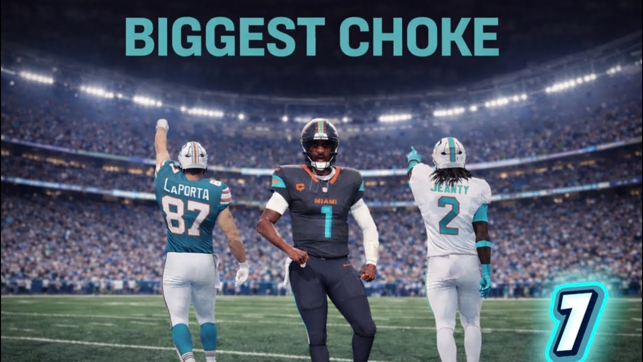 HOW DO WE CHOKE THIS GAME!!! ￼(Miami Dolphins Franchise EP.7)