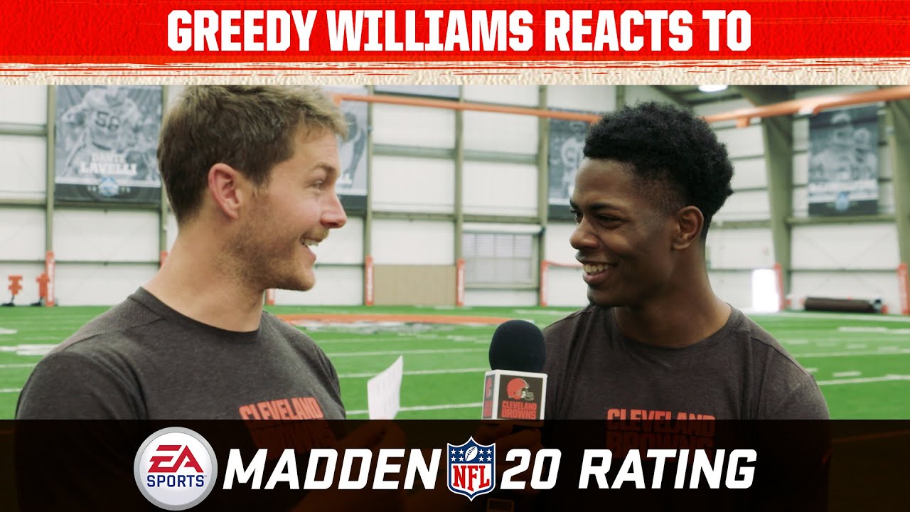 Greedy Williams Reacts to his Madden 20 Rating | Cleveland Browns