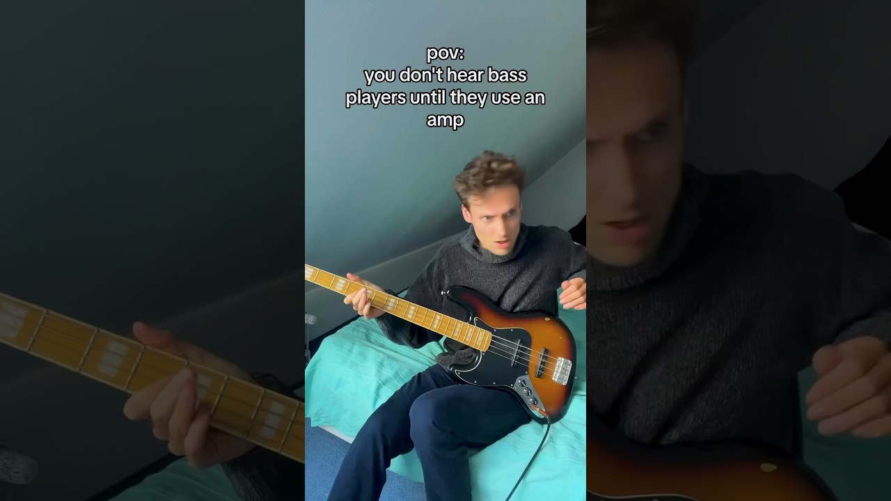 You don't hear bass players until they use an amp