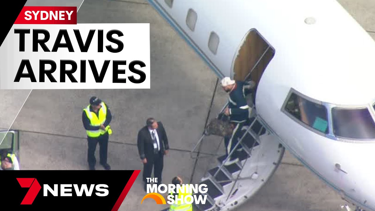 Travis Kelce arrives in Sydney: All the details you need to know | 7 News Australia