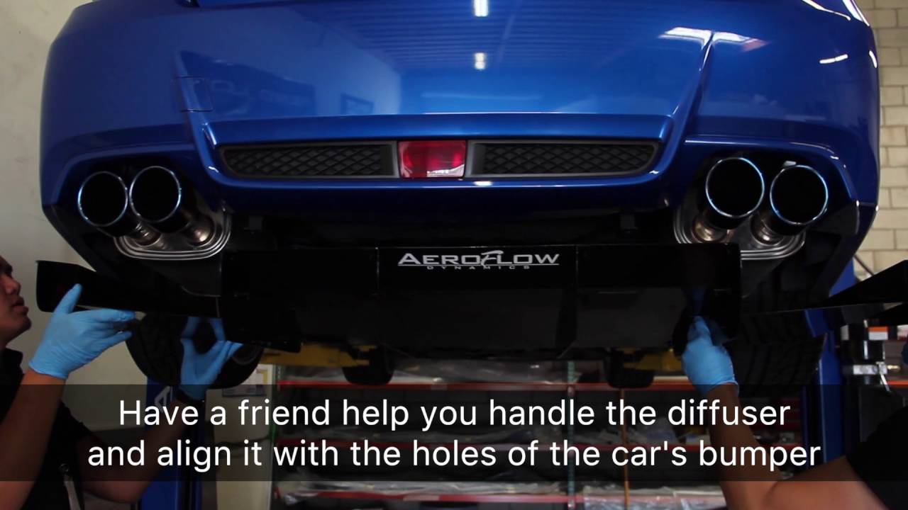 Aeroflowdynamics 2011-2014 WRX/STI SEDAN REAR DIFFUSER INSTALL DIY
