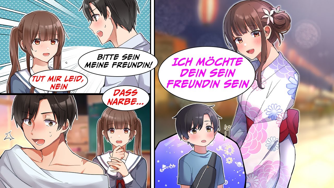 Das Mädchen, das ich mochte, bemerkte etwas... Als sie die Narbe auf meinem Rücken sah, hat sie..!?