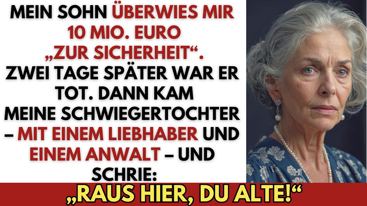 „RAUS HIER, DU ALTE!“ schrie meine Schwiegertochter–neben ihrem Liebhaber, Tage nach der Beerdigung.