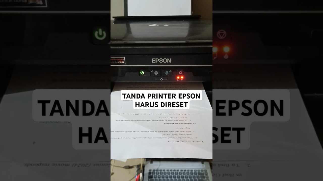 Ciri-ciri printer epson harus direset
