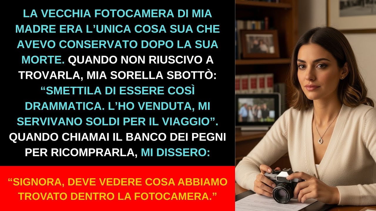 Mia sorella vendette la fotocamera di mamma per una vacanza — mi chiamò “drammatica” quando piansi.