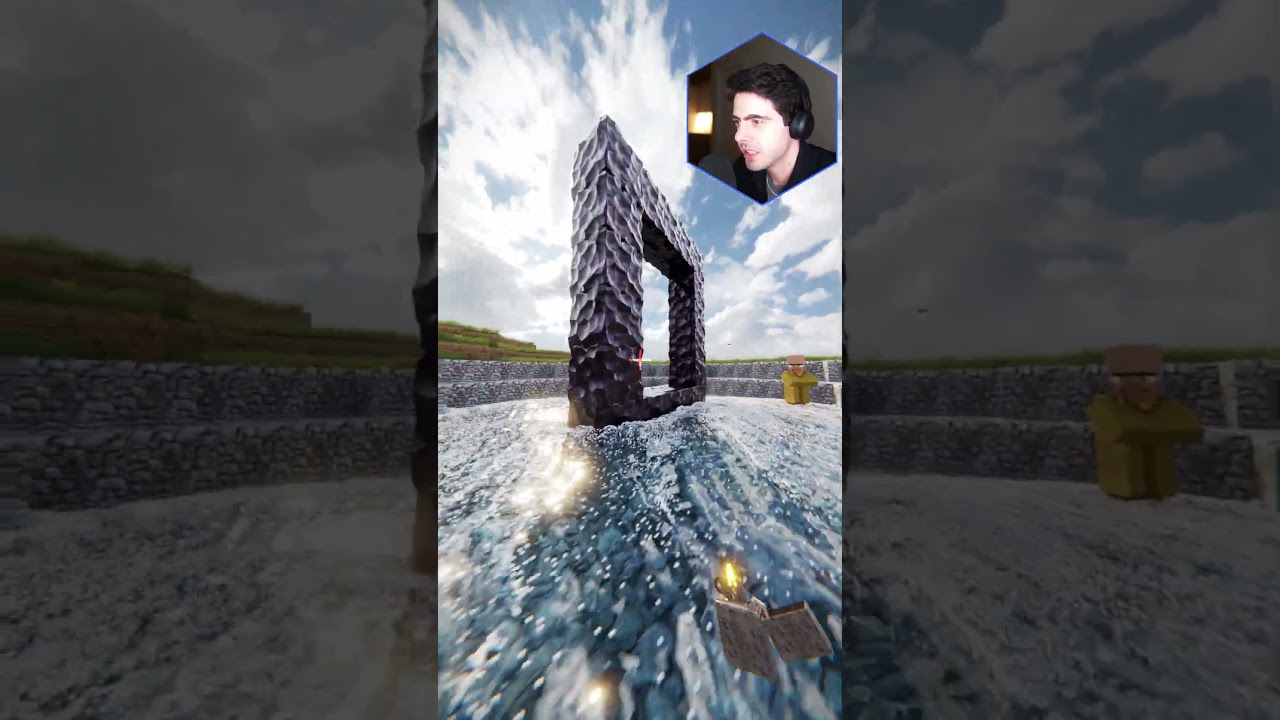 Портал чёрной дыры в реалистичном Minecraft RTX #minecraft